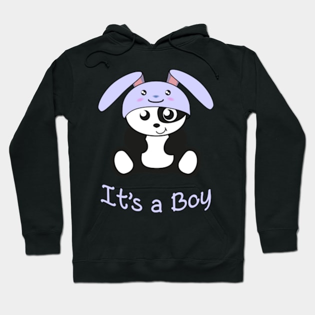 Panda, It's a boy, for birth, birthday, baby boy Hoodie by IDesign23